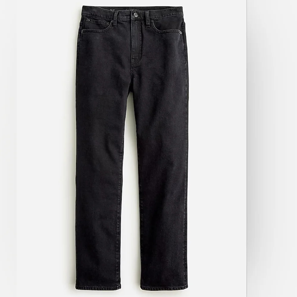 J. Crew Classic‎ Straight Denim Jean in Black Wash Women's Size 25 Like New